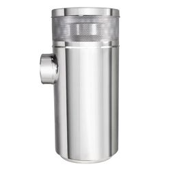 United Pacific 28200 Air Cleaner Housing, 15" Stainless Steel, for Peterbilt