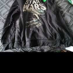 Sz Boys Lg Nwt Star Wars Sweatshirt