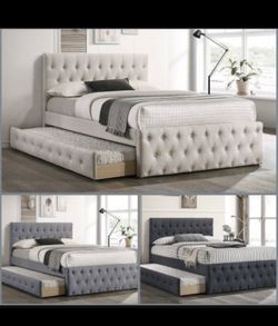 Full Bed Frame With Trundle Twin Not Including Mattress 