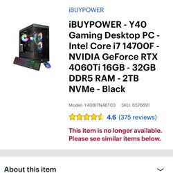 IBuyPower Gaming PC Y40