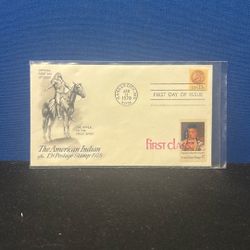 American Indian Envelope And Stamp