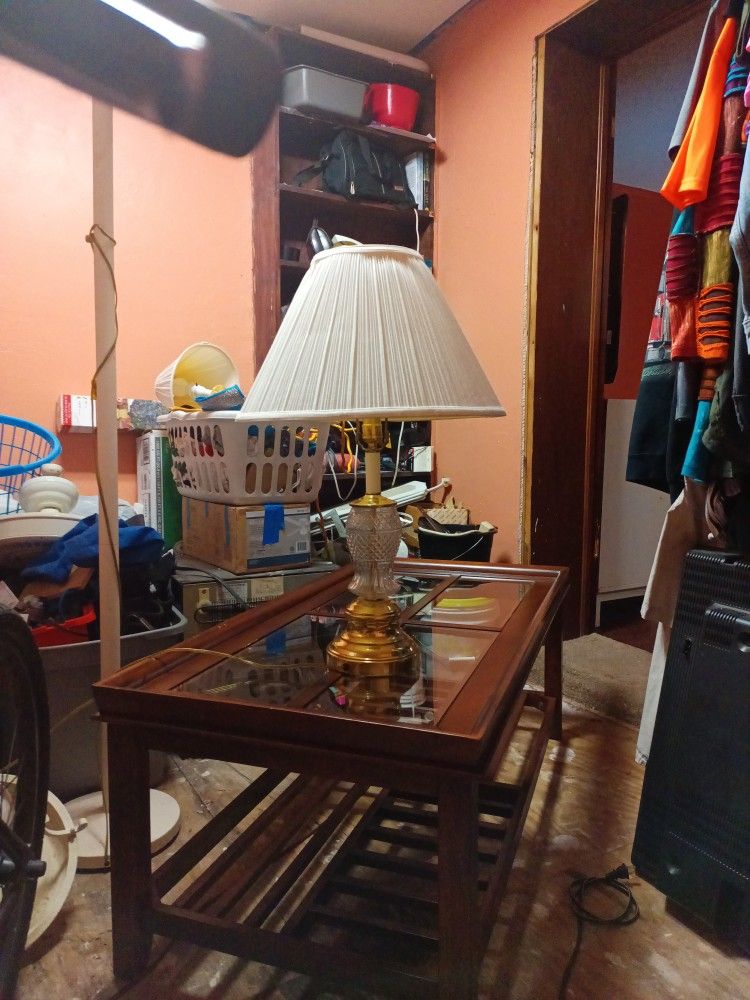 Waterford Crystal Glass Table Lamp