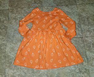 Cat& jack Halloween 🎃 pumpkin dress 4t
