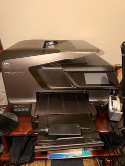 hp Officejet Pro 8600 Plus with ink , not recognizing yellow cartridge , scanner works  . Comes with full ink and new black 950 xl replacement