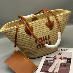 miumiu summer straw bag