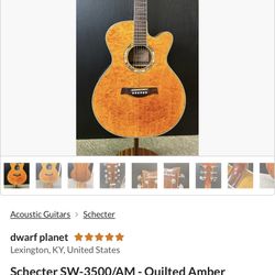 Schecter guitar 6  Strings apaga Excellent Condition