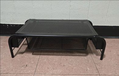 Lorell Metal Mesh Monitor Stand with Storage Drawer