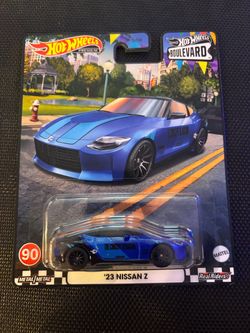 2024 Hot Wheels Premium Boulevard #90 Blue '23 Nissan Z Walmart Exclusive