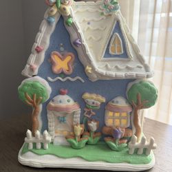 Illuminated Spring house with butterfly decor by Valerie Parr Hill