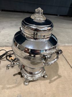 Vintage Chrome Electric Coffee Percolator Urn