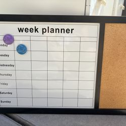 Weekly Magnetic Planner With Bulletin Board