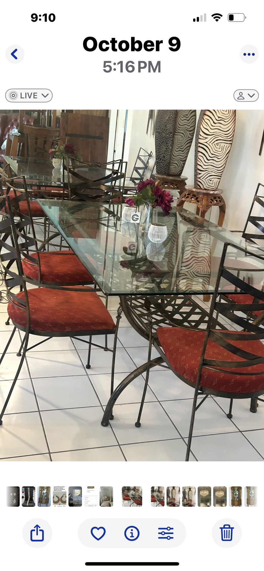 Dining Room Set Table And Six Chairs Now 50 Percent Off