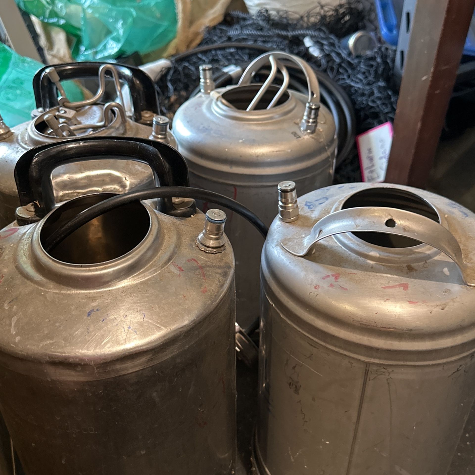Four small corny keg (2.5-3 gallon)