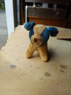 Antique toy dog plush toy