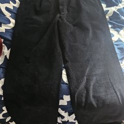 Vintage Bernard Zins New York Men's Khaki Cordaroy Pants 100% Cotton Raw Hem
