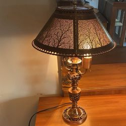 Very detailed Vintage copper lamp
