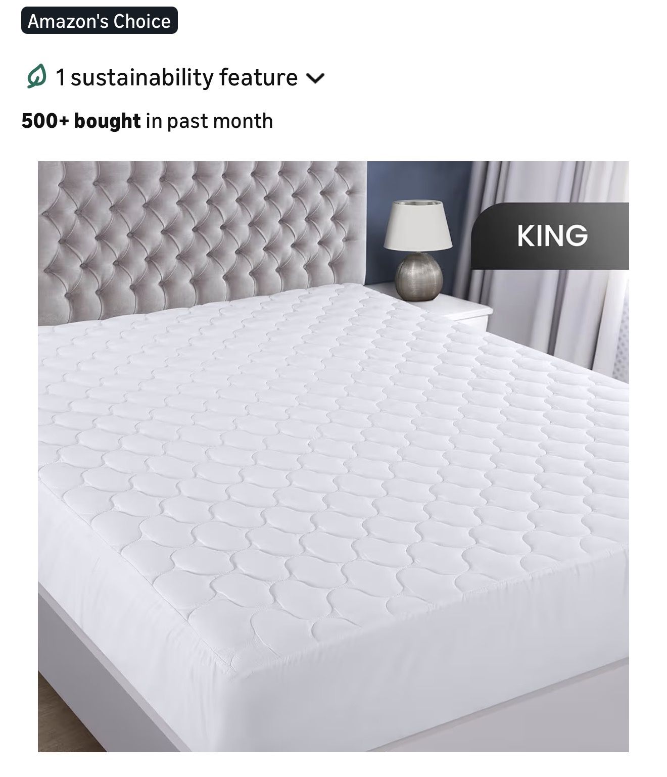 King Mattress Cover New