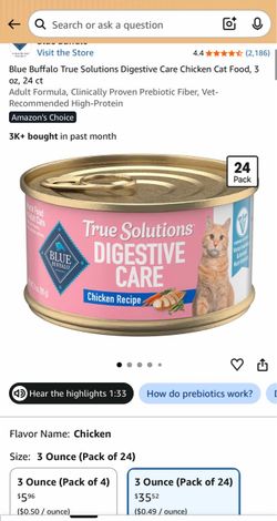 Blue Buffalo True Solutions Digestive Care Cat Food