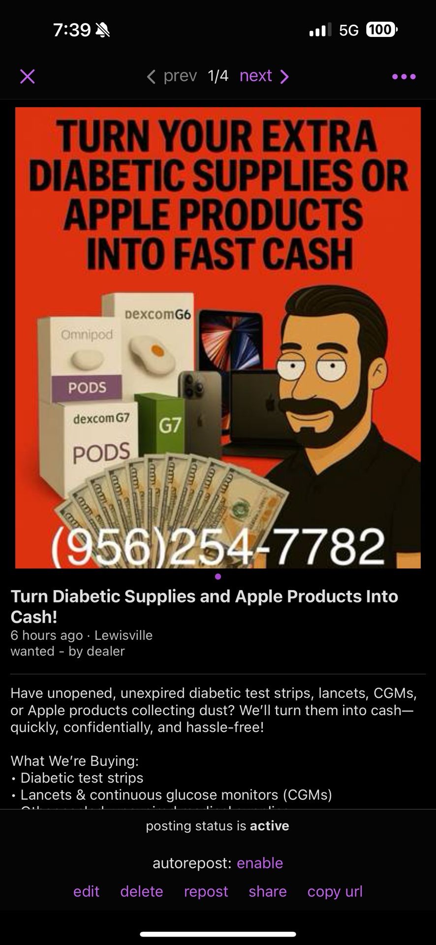 Turn Diabetic Supplies Or Apple Products Into Cash Fast!