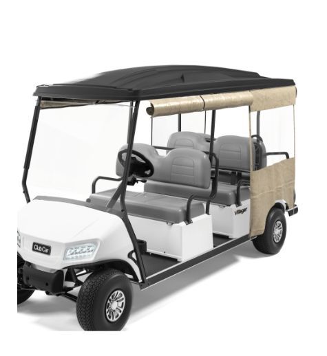 3 Sided Rain Enclosure for Villager 6 - Beige with Fixed Rear Seat*