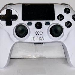 PS4 wireless controller, white, Circa brand, used in good condition, tested