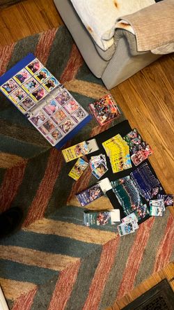 Yugioh andMagic cards and one piece cards