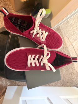 Tommy Hilfiger Red  Mesh Sneakers