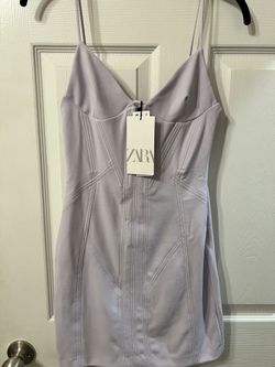 Zara Lavender Mini Dress