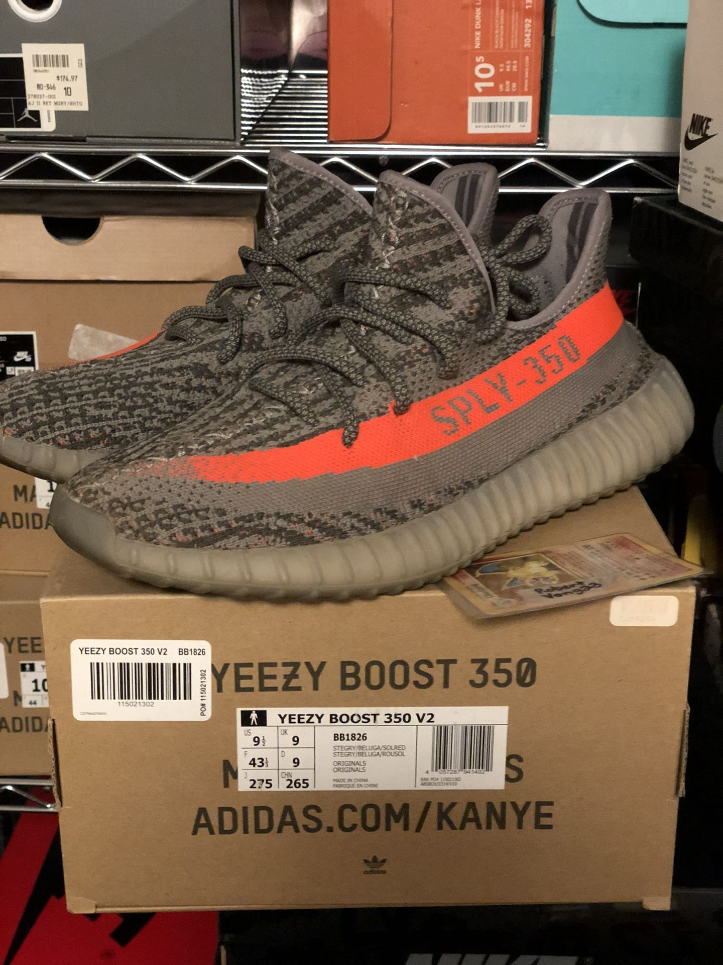 2016 ADIDAS YEEZY BOOST 350 V2 “Beluga” Sz9.5