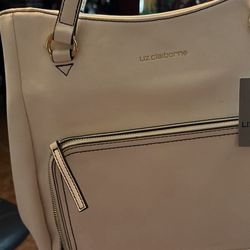 Purse Liz Clairborne New White se marca usada pero no está nueva