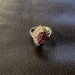 Ruby And Diamond Ring 14k