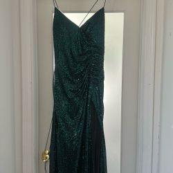 Hunter Green Sequence Dress