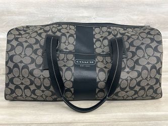 Coach Signature Camo Stripe Duffle Bag (PO1020388) -Like New Condition