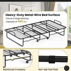 Costway Twin Folding Bed 38”x75” Rollaway Guest Bed Portable Sleeper Bed