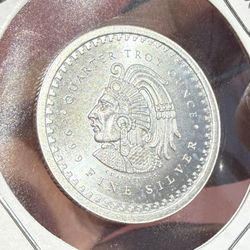 Quarter Troy Azteca Calendar Fine Silver 999