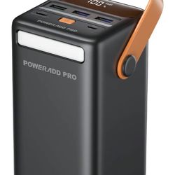 Power Bank 50000mAh PD 65W USB C Portable Charger with LED Display Fast Charging Compatible with Laptop MacBook iPhone Samsung for Outdoors Camping Tr