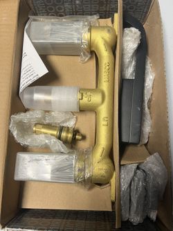 Brizo Siderna two-handle wall-mounted lavatory faucet 