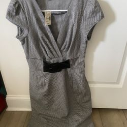 NWT Belted Houndstooth Dress Size Small
