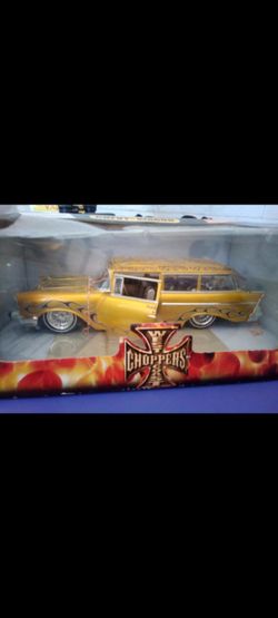 Toy metal Chevy wagon lowrider