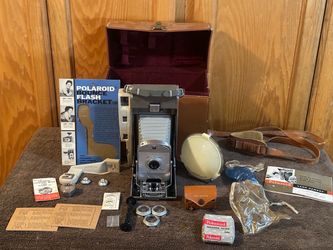 Vintage 1950’s Polaroid Model 800 Land Camera Complete Kit with Case & Accessories - Untested