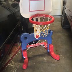 Meta Fútbol Y Básquetbol Ajustable Para Bebe