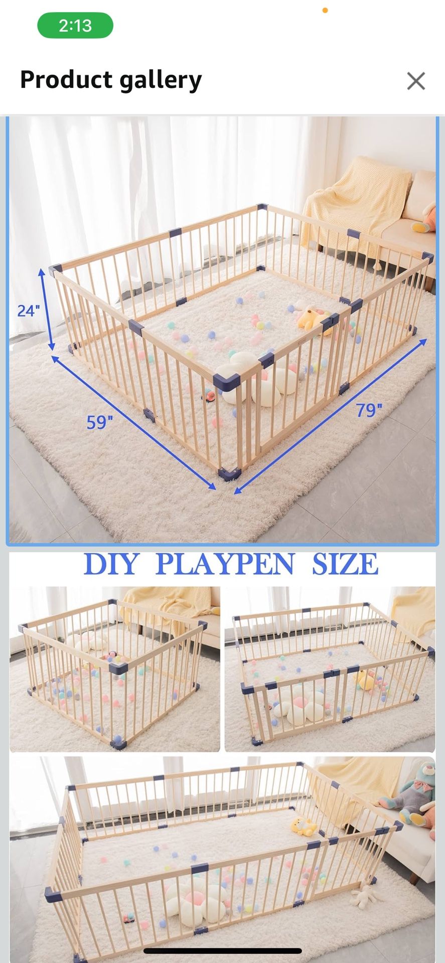 Wooden Playpen