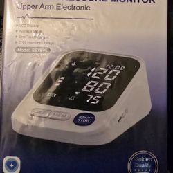 Blood Pressure Monitor, Upper Arm Blood Pressure Monitors for Home Use, Adjustable 8.7"-16.5" Blood Pressure Cuff, 2-User 2X120 Memory, One Touch Oper