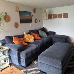 4 Piece Couch W/ Ottoman - MUST GO ASAP