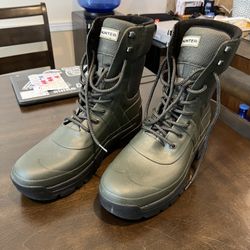 Hunter Combat Boots Men’s Sz 14