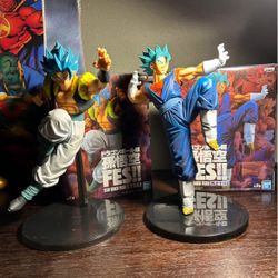 Gogeta & Vegito Blue Statues