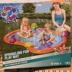 SEA FRIENDS SPRINKLE FUN PLAYMAT 