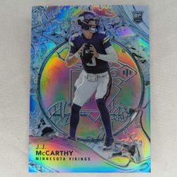 2024 JJ McCarthy Panini The National VIP Silver Splash Of Color Rookie 02/44 (Most Recent Sales In Photos)