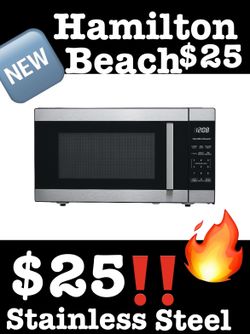 Hamilton Beach Countertop Microwave Oven – Stainless Steel$25