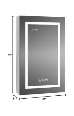 KRISTALLUM Led Medicine Cabinet